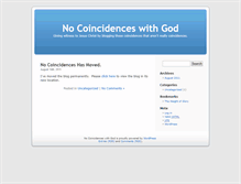 Tablet Screenshot of nocoincidences.lucas-web.net